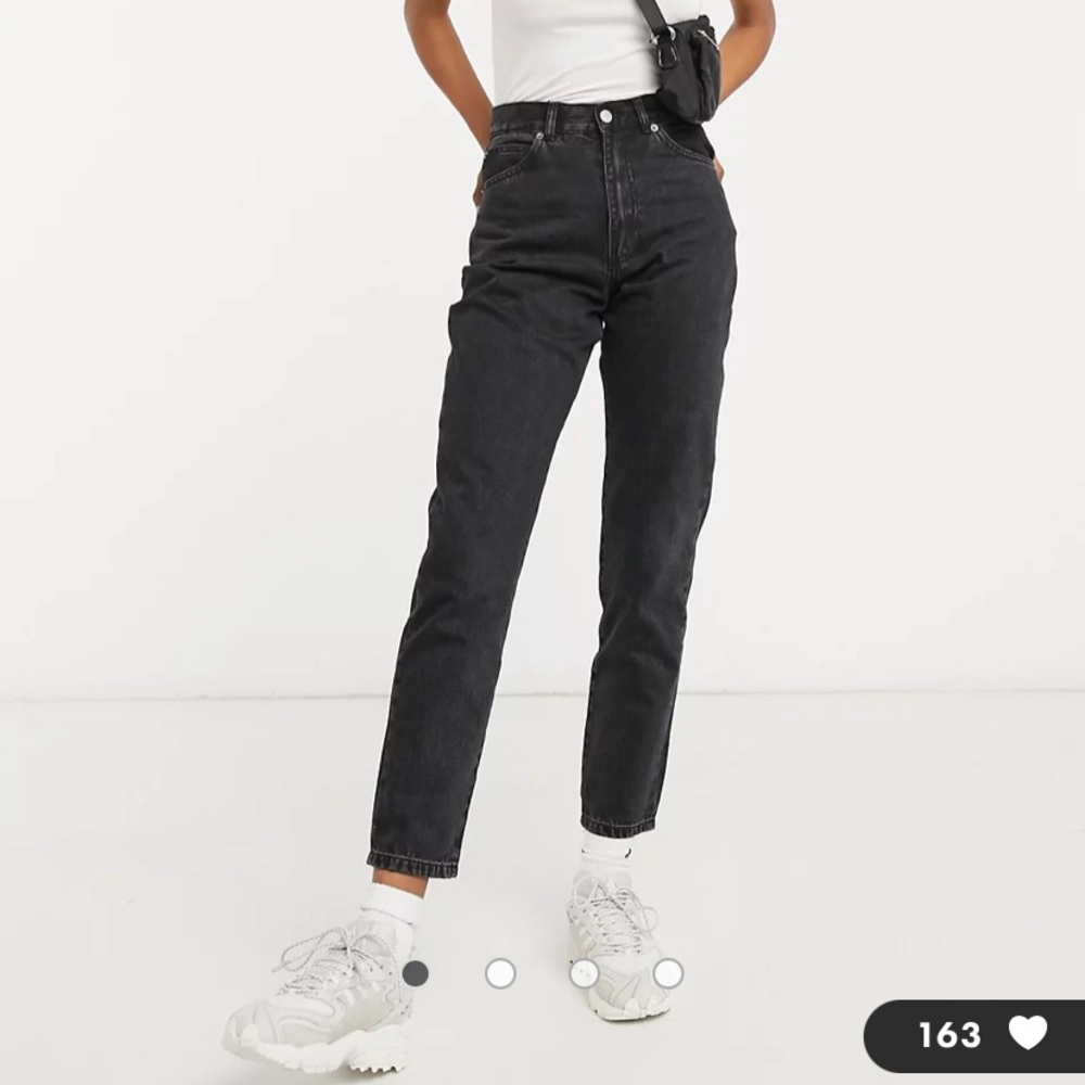 Dr Denim Nora high rise mom jeans in black
